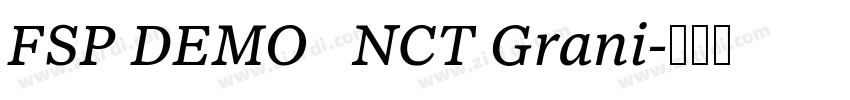 FSP DEMO   NCT Grani字体转换